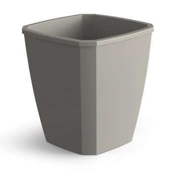 Кашпо пластм. "Лаунж" 4,0л 176x176 h204мм со вставкой 2,8л Пыльно-серое С372ПСЕР ("Мартика") *1/12