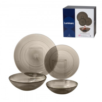Набор столовый LUMINARC LOUISON ECLIPSE стекло (уп. 20шт)