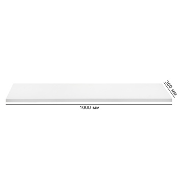 Подоконник ПВХ, 350х1000 мм, белый