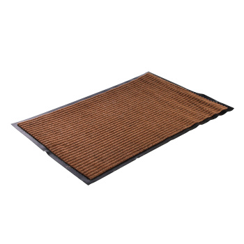 Коврик влаговпитывающий 50*80 см ребристый коричневый "KOVROFF" (арт.20203) *1/10 (МЦ62)