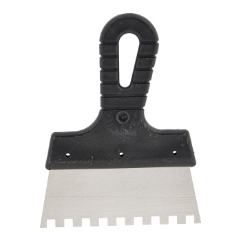 Шпатель фасадный нерж.сталь зубчат 150мм пласт.ру 8*8мм T4P(арт.1201158)*1/10/60