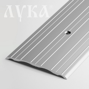 Порог-стык одноуровневый 60х1350 мм Лука ПС 07, серебро люкс