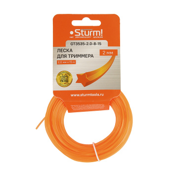 Леска Sturm!, 15 м, 2 мм, звезда