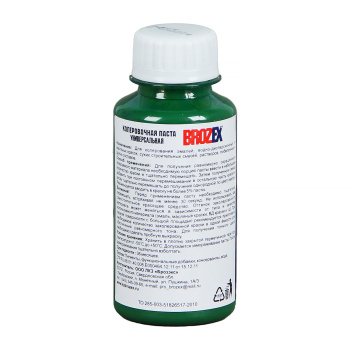 Колер паста BROZEX №24, 100 мл, зеленый