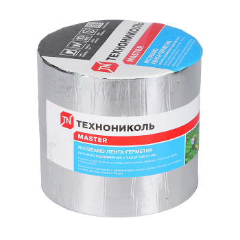 Лента-герметик 10х0.15 м ТехноНиколь Master Nicoband, серебристый