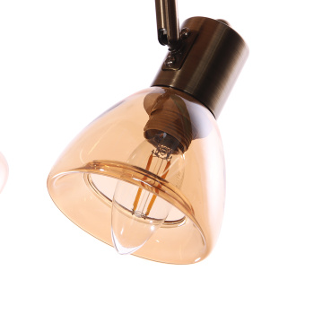 Светильник настенный (спот) N5104/2 AB+WOOD Е14 2*40W   VERNER LIGHTING *1