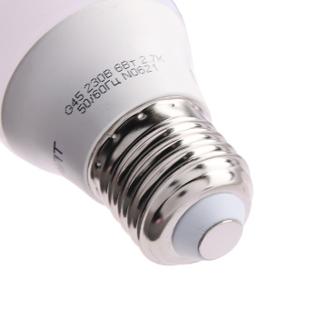 Лампа светодиодная ОНЛАЙТ, Е27, шар G45, 6 Вт, 450 Лм, 2700 К, теплый белый