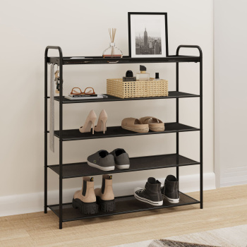 Подставка для обуви металл. "Verona 35" 5-ти ярусная 870х300х95мм Черный ПДОВ35 Ч("ЗМИ")*1