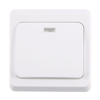 Выключатель "Этюд" СП 1кл. белый с подсветкой ВС10-005В *10/20