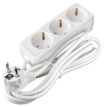 Удлинитель 3 розетки 3м с/з ПВС 3*0,75мм2 10А мощ.нагр 2200Вт Союз 481S-9303 *1/35 Удлинитель 3 розетки 3м с/з ПВС 3*0,75мм2 10А мощ.нагр 2200Вт Союз 481S-9303 *1/35