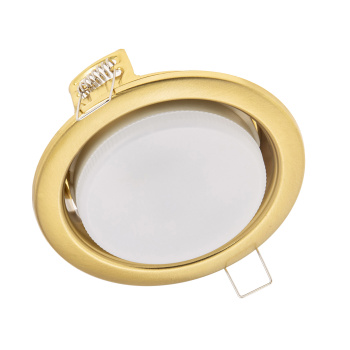 Светильник встраиваемый GX53 H4 Ecola без рефлектора Шлифованное золото SG53H4ECB *10/50