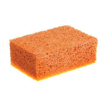 Губка для удаления затирки 160*110*60мм вискозная оранжевая (арт.670-200) *1/10/50