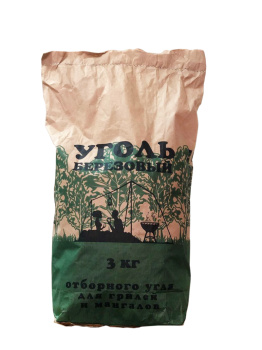 Уголь березовый 3 кг *1/100