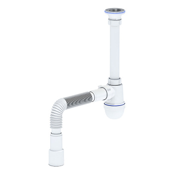 Сифон бутылочный 1 1/4"*40 с гибкой трубой 40x40/50 АНИ С1015 *1/30