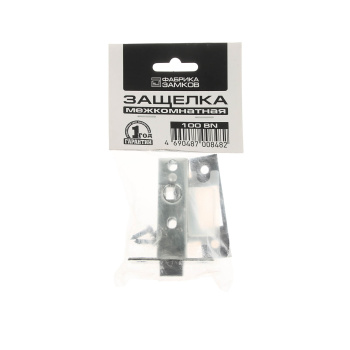 Защелка врезная п/ручку НИКЕЛЬ черный 100 BN Фабрика Замков *1/20/100