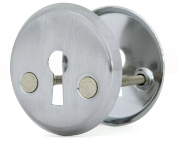 Накладка д/финских дверей ХРОМ под ключ E 001 СР (КТ) Фабрика Замков *1/25