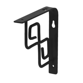 Кронштейн декоративный 150*150*3мм черный ОРХИДЕЯ "SANBERG" *1/10/80