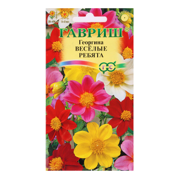 Семена Георгина Веселые ребята  0,3гр Гавриш *10/200 Семена Георгина Веселые ребята  0,3гр Гавриш *10/200