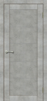 яяяДверь межкомнатная глухая ЦАРГИ ПВХ COMFORT-1 Бетон серый 600мм BROZEX-WOOD *1