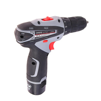 Дрель-шуруповерт 12В 2скор.0-400/0-1200об/мин 25Нм 2Ач 1ч 2аккум LI-ION ДА-12П/2 Ли ПОБЕДА *1/10