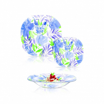 Набор столовый FLOWERPAD BLUE 18 предметов V1320