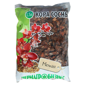 Кора сосны мелкая Пермагробизнес, 1.5 л Кора сосны мелкая Пермагробизнес, 1.5 л