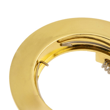 Светильник встраиваемый MR16 DL100 GU5.3 Ecola литой Золото 24x75 FG1601EFF *10/100