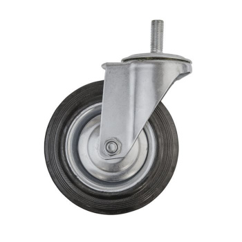 Опора колесная 125мм поворотная, крепл. с болтом *1/28