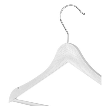 Плечики-вешалка для одежды пластм. р-р 48-50 "Wood" Белый (арт.435205716) "Бытпласт" *1/32