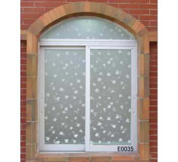 Пленка самоклеящаяся 90см*8м Витражная LUX E0035 "цветочки" D&B (Китай) *1/6