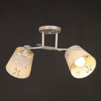 Люстра Verner Lighting N1969/2, 40 Вт, Е27, 2 лампы, белый/золото