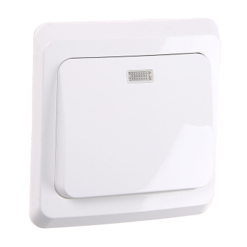 Выключатель "Этюд" СП 1кл. белый с подсветкой ВС10-005В *10/20