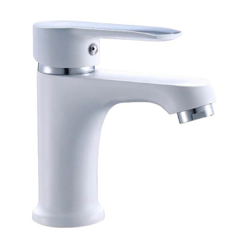 Смеситель для умывальника Potato P10237-7 (белый, хром) *1/10