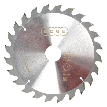 Диск пильный 200*32/30/20/16мм 24 зубьев по дереву (810010007) EDGE PATRIOT *1/10