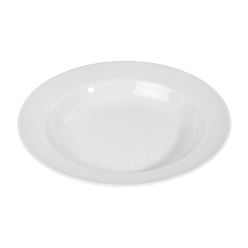 Тарелка фарфор. глубокая 220мм Тренд Белая без рисунка 250мл 8С1513 (Добруш) *6