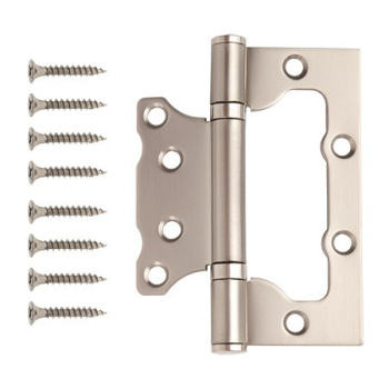 Петля без врезки 100*75*2,5мм НИКЕЛЬ суперматовый NISМ Code Deco*1/25/100