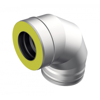 Отвод-сэндвич 90* 120х200 нерж./оцинк. 0,5мм, 0,5мм по кон. AISI 430/оц GS *1/5