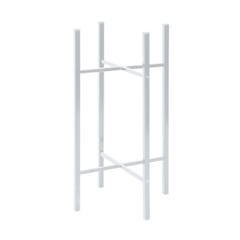 Подставка для цвет.кашпо напольная металл. d280мм, h510мм, квадр.труба мат. Белый ПЦСТ2/МБ "Ника" *1 Подставка для цвет.кашпо напольная металл. d280мм, h510мм, квадр.труба мат. Белый ПЦСТ2/МБ "Ника" *1