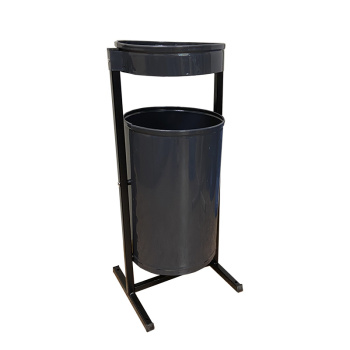 Урна для мусора металл. уличная опрокидыв. 21л круглая, серебро антик "Меркурий" *1