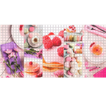 Панель стеновая ПВХ "ДЕКОПАН" Мозайка Завтрак (956*480 мм) *10