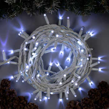 Гирлянда «Нить» Luazon Lighting, 10 м, мерцание, теплый белый, 100 LED, IP65, 220 В