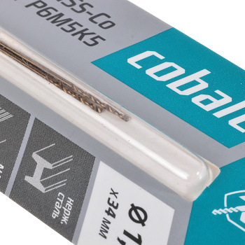 Сверло по металлу 1,50*40/18мм HSS-Co P6M5К5 (2шт) блистер арт.668015 COBALT RENNBOHR *10/40/640 Сверло по металлу 1,50*40/18мм HSS-Co P6M5К5 (2шт) блистер арт.668015 COBALT RENNBOHR *10/40/640