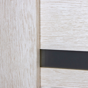 Дверное полотно остекленное BROZEX-WOOD Comfort-2, 2000х700х36 мм, светлый кедр 3D