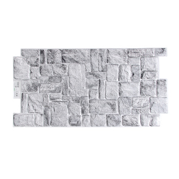 Панель ПВХ 980х498 мм GRACE, камень натуральный серый, 0.48 м²