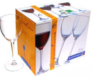 Набор бокалов для вина 250 мл Luminarc Signature, 6 шт., стекло