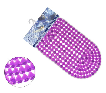 Коврик д/ванной "V-line" ПВХ "Капля" (38см х 67см) цвет в ассорт. 6804 *5/10