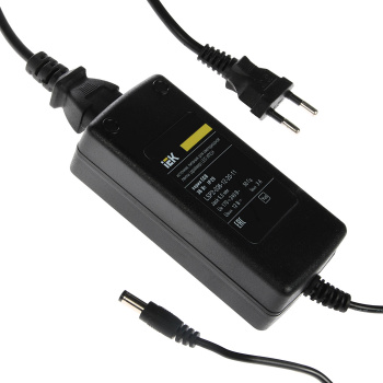 Драйвер LED ИПСН ECO 3528 36Вт 12В сетевая вилка-блок -JacK 5.5 мм IP20 ИЭК LSP2-036-12-20-11