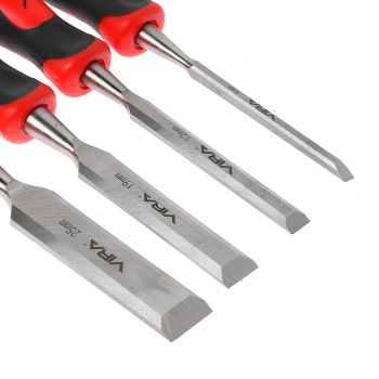 Набор стамесок VIRA плоских 4 шт., 6, 12, 19, 25 мм