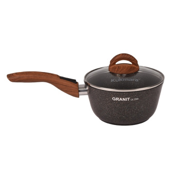 Кастрюля алюмин. антипригарная "Kukmara" "Granit ultra" original 1,5л съмн.Руч. Ст.кр. кго0156а *1/3
