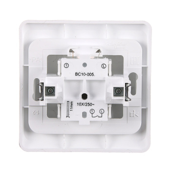 Выключатель "Этюд" СП 1кл. белый с подсветкой ВС10-005В *10/20